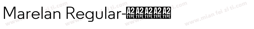 Marelan Regular字体转换